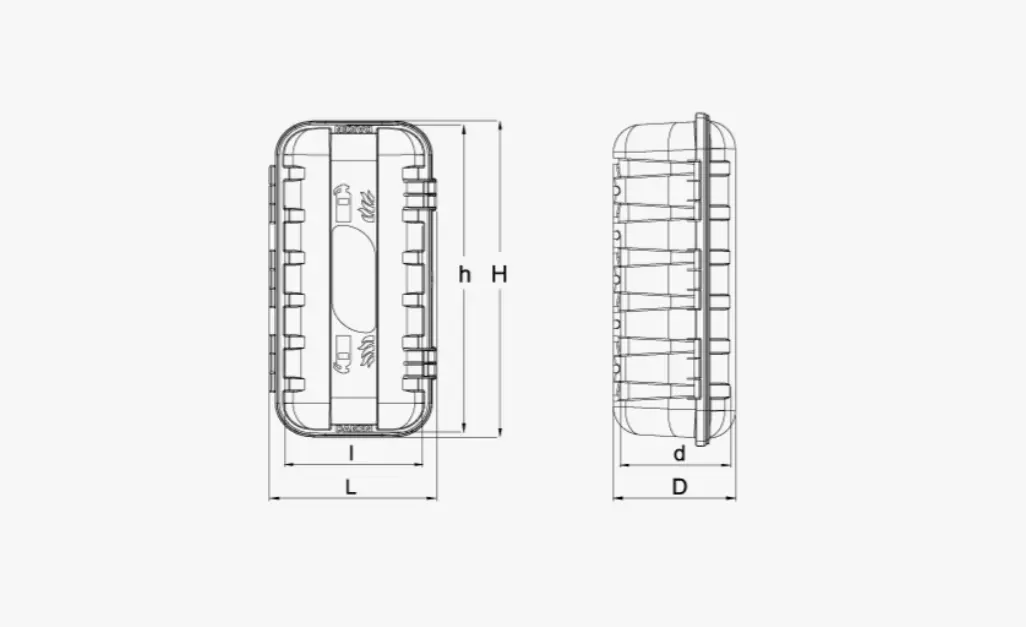 Caja extintor DAKEN Strike 9/12 kg, roja