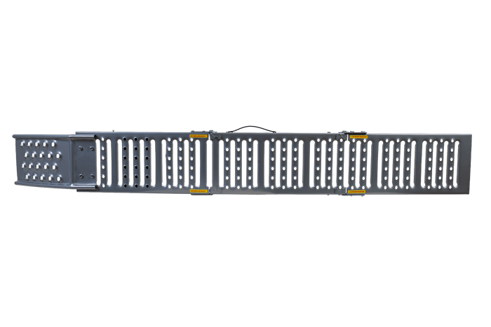 Rampa plegable UNITRAILER ALR005 de acero para remolques, 200 cm, 250 kg.