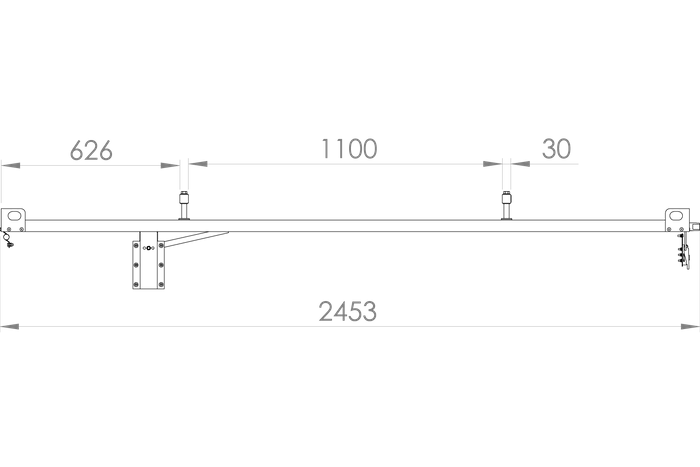 Cubierta remolque UNITRAILER GARDEN TRAILER 230 KIPP con cilindros / cerradura con llave