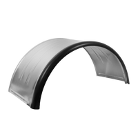Guardabarros doble para remolque de 15-16" DOMAR DK7115, paso de rueda de 880/400 mm, metálico con borde de goma.