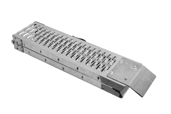 Rampa plegable UNITRAILER ALR004 de acero para remolque, 170 cm, 227 kg.