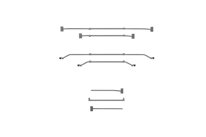 Soporte plano para lona para remolque ProPlus 340914V01 ajustable de 100 a 155 cm.