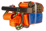 Cinta transportadora UNITRAILER de 5 m/50 mm/5 t de color naranja con tensor