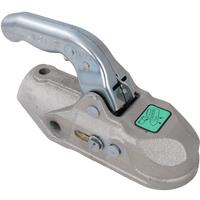Enganche de bola KNOTT K35-A para remolque de 3500 kg con barra de tiro de tubo de 50 mm, hierro fundido