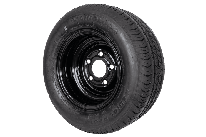 Rueda reforzada para remolque LINGLONG TIRE 195/55 R10C 98/96N UNITRAILER RIM negro 6Jx10"H2 5x112 ET:-4