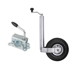 Rueda de apoyo con abrazadera de hierro fundido KNOTT TK48+LBG48 150 kg 48 mm 500-720 mm