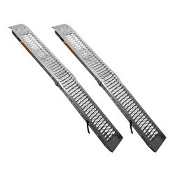 Rampas plegables UNITRAILER ALR004B de acero para remolques, 190 cm, 400 kg, juego de 2