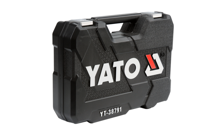 Juego de herramientas YATO YT-38791 1/2'' 1/4" 108 piezas.