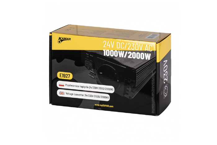 Convertidor de voltaje 24V/230V (1000/2000W) KAMAR E1927