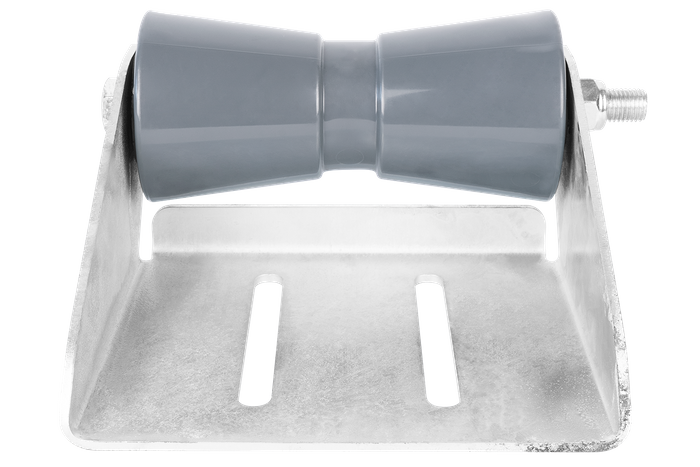 Rodillo de quilla inferior gris con montaje RKZ/P