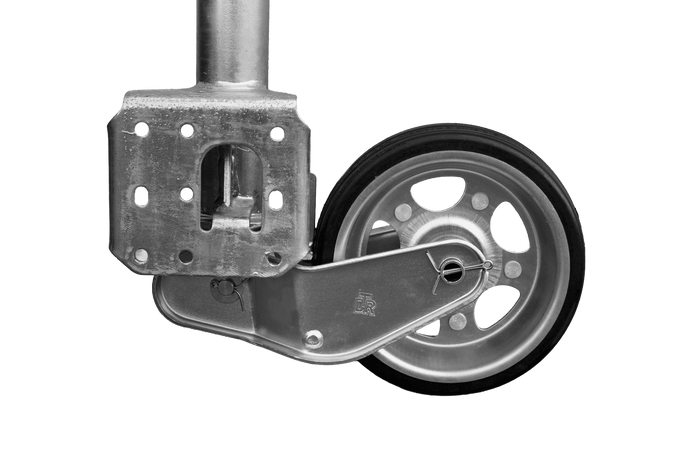Rueda jockey automática UNITRAILER con manivela 500 kg 60 mm 660-904 mm