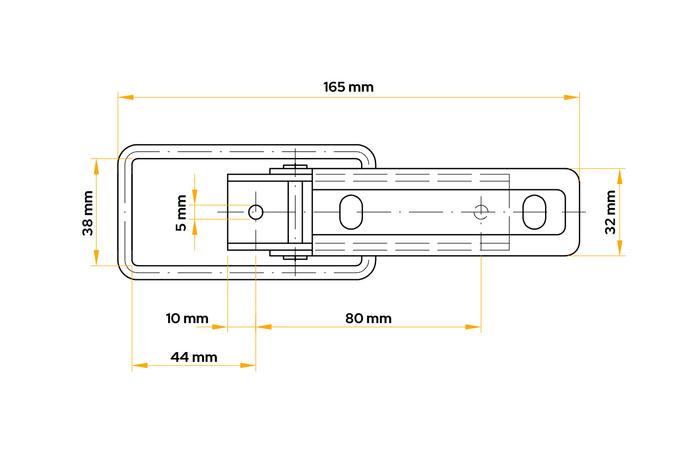 Gancho lateral para remolque WINTERHOFF BV 10-2