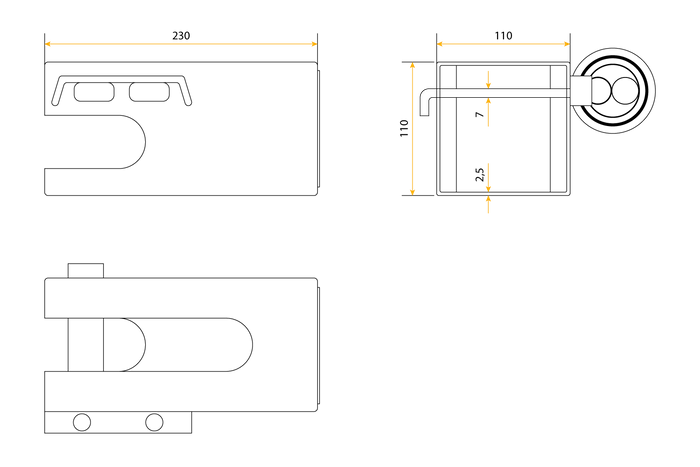 Bloqueo de enganche Unitrailer TRAILER PRO-BOX II