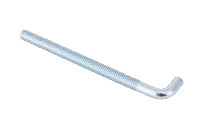 Gancho de construcción DROMET HP M6x90 con extremo en ángulo (recto)