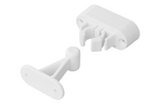 Pestillo de puerta para caravana o autocaravana ProPlus 362622V02, manilla blanca con resorte para sujetar la puerta.
