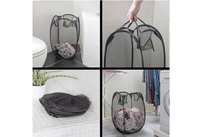 Cesta plegable para cesta de lavandería ProPlus 360814V01 para caravanas y viajes.