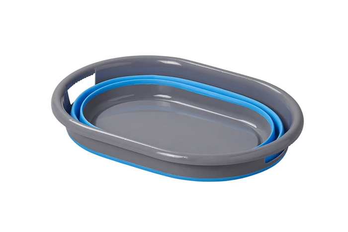 Cesta de lavandería plegable ProPlus 370311 para caravanas y viajes, 17 litros.