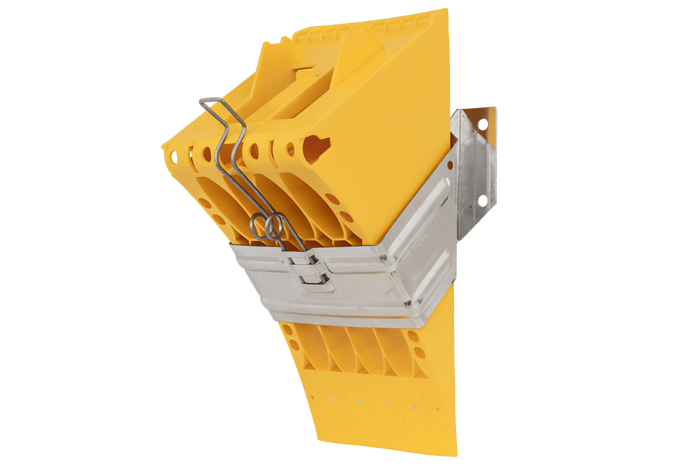 Calzo de rueda E53 con soporte de montaje LOKHEN h: 225 mm