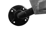 Eje sin freno KNOTT VG7-L para remolque de 750 kg, 1360 mm, 1676 mm, 4x130