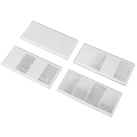 Conjunto: Cuatro reflectantes de color blanco para remolques 