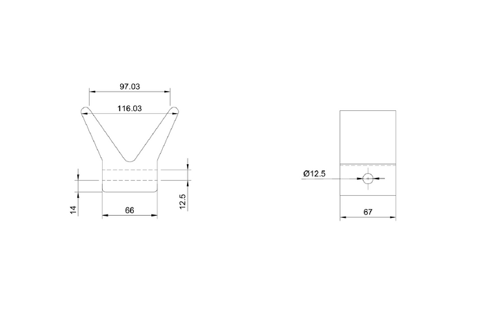 Guardabarros de vástago STEELPRESS 88156 para remolque de barco