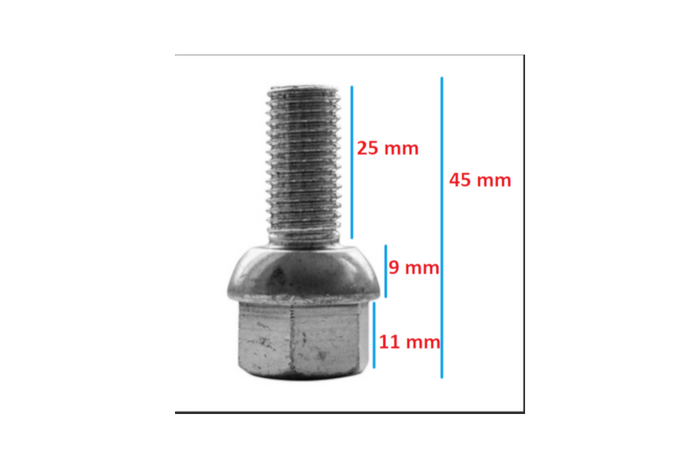 Tornillo de bola para ejes con freno AL-KO M12x1,5