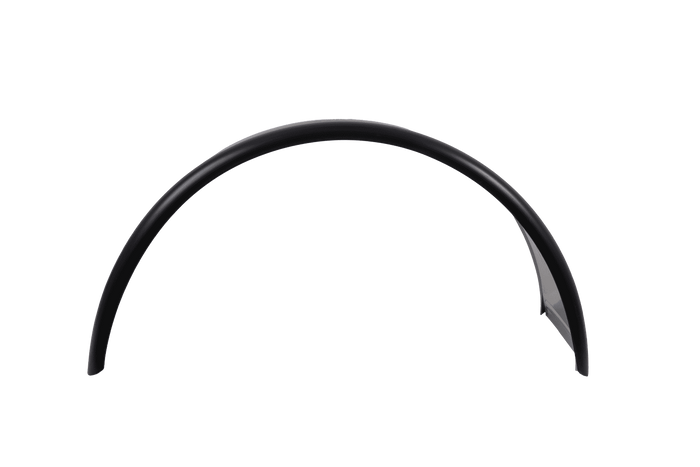 Guardabarros doble para remolque de 15-16", paso de rueda DOMAR DK7120 de 880/400 mm, metálico con borde de goma.