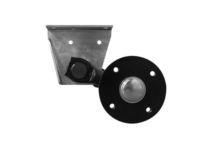 Eje sin freno KNOTT VG7-L para remolque de 750 kg, 1360 mm, 1676 mm, 4x130