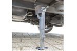 Juego de dos soportes extensibles con manivela y montaje ProPlus 361500 para remolque de plataforma plana de 1000 kg (290-460 mm)
