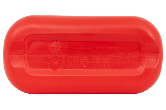 Bidón de plástico HERMON de 5L con embudo, color rojo