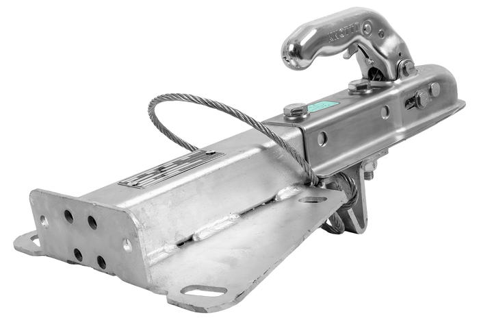 Enganche de bola KNOTT K7.5-H+KZE7.5 con soporte y cable para remolque de 750 kg con barra de tiro tipo V.