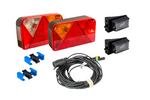 Juego de luces: luces traseras DOBPLAST + luces laterales LED DOBPLAST + arnés MANTES 7m 7-PIN + conectores rápidos