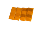 Conjunto: Cuatro reflectantes de color naranja para remolques 