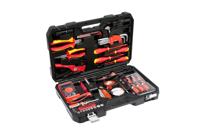 Kit de herramientas para electricista YATO YT-39009 de 68 piezas