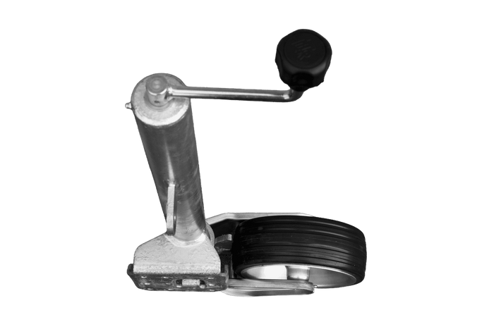 Rueda jockey automática UNITRAILER con manivela 500 kg 60 mm 660-904 mm
