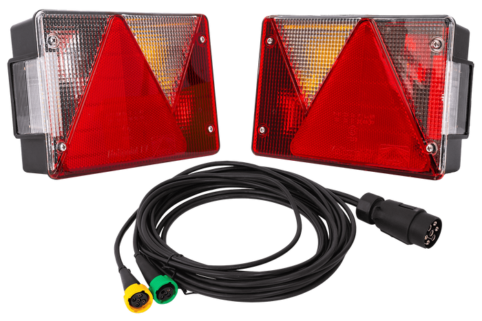 Luces traseras ASPÖCK MULTIPOINT IV + arnés MANTES 5m 7-PIN