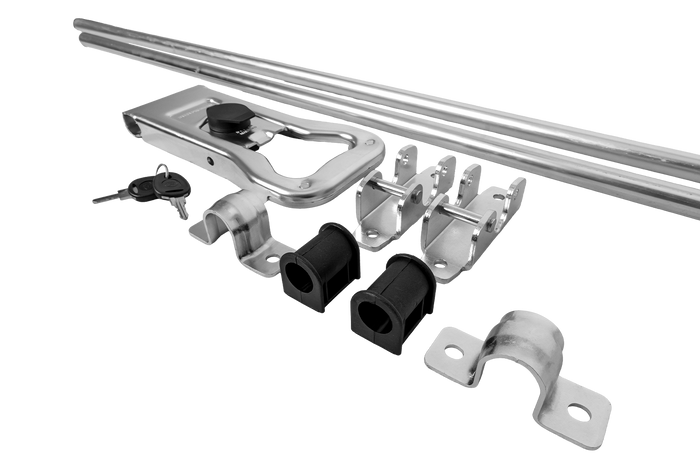 Perno de bloqueo para remolque portacontenedores STEELPRESS ZD-03 V.3, cerradura de puerta de 3000 mm