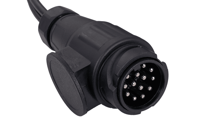 MANTES instalación eléctrica remolque grúa arnés 8 m 13 PIN enchufe 6.3 conectores