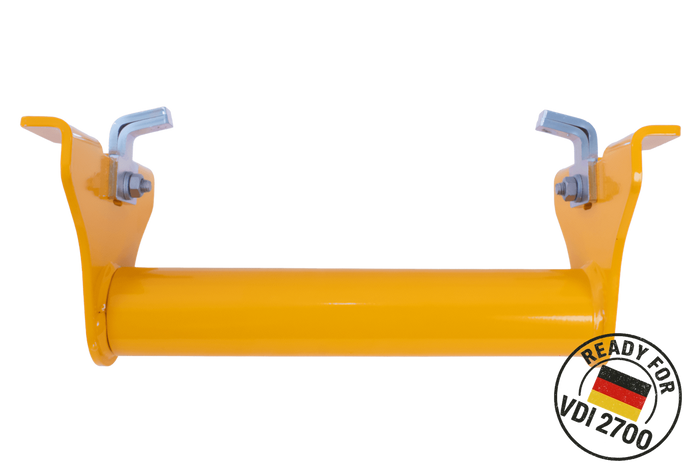 Calzo universal para rueda PRAMAR Radstopper VDI 2700 amarillo para grúa