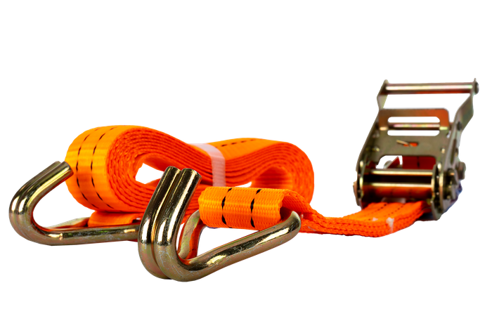 Cinta transportadora UNITRAILER de 3 m/35 mm/2 t de color naranja con tensor