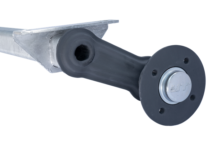 KNOTT VG7-L eje sin freno para remolque 750kg 1125mm 1615mm 4x100