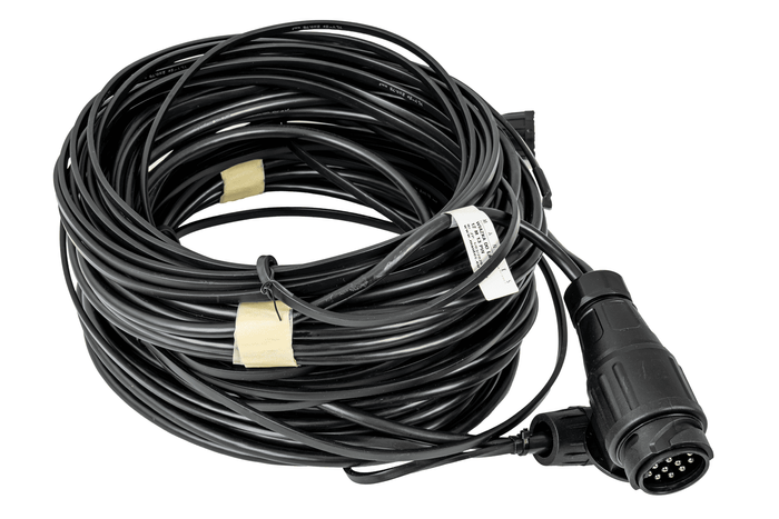 Instalación eléctrica MANTES, arnés para remolque de camión, 12 m, enchufe 13 PIN, 2x bayonetas 8 PIN