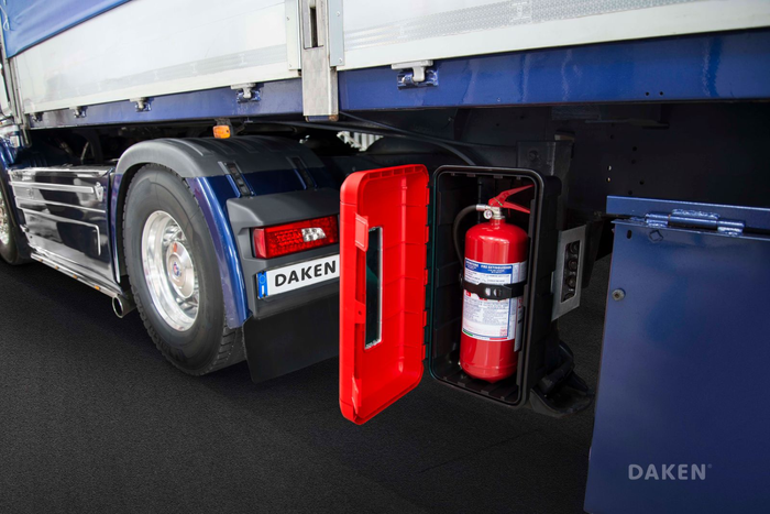 Caja extintor 9/12kg DAKEN 82190 REGON 865x335x240mm rojo