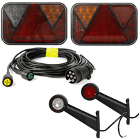 Juego de luces: luces traseras LED FRISTOM + luces de posición laterales LED HORPOL + arnés MANTES 5,2 m 7PIN