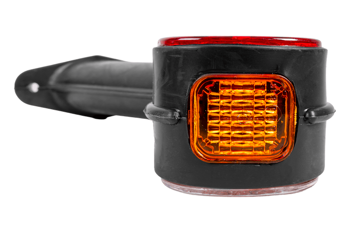 Luz de posición derecha ASPÖCK SUPERPOINT II con brazo de goma y cable lateral.