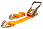 Cinta transportadora UNITRAILER de 2 m/50 mm/5 t de color naranja con tensor