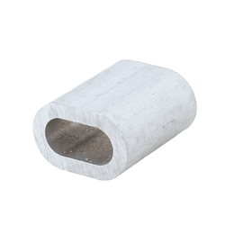 Conector de aluminio para cuerdas DROMET ZLA.6, manguito para cuerdas de 6 mm