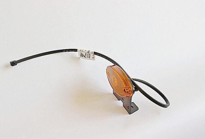 Lámpara de señalización LED ASPÖCK FLATPOINT II, naranja, universal, con soporte