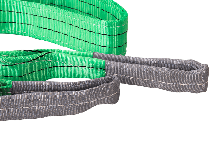 Eslinga de cinturón de elevación HEFFA de 2 m/60 mm/2 t con presillas