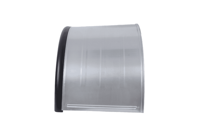 Guardabarros doble para remolque de 17,5 a 19,5", paso de rueda DOMAR DK7140 de 1000/500 mm, metálico con borde de goma.